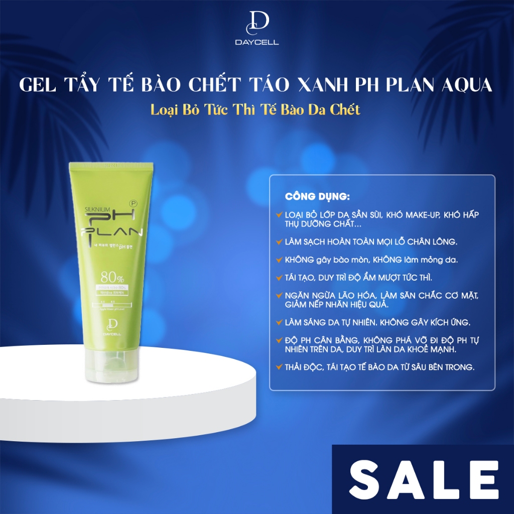 Gel Tẩy Tế Bào Chết Táo Xanh pH Plan Aqua 150ml