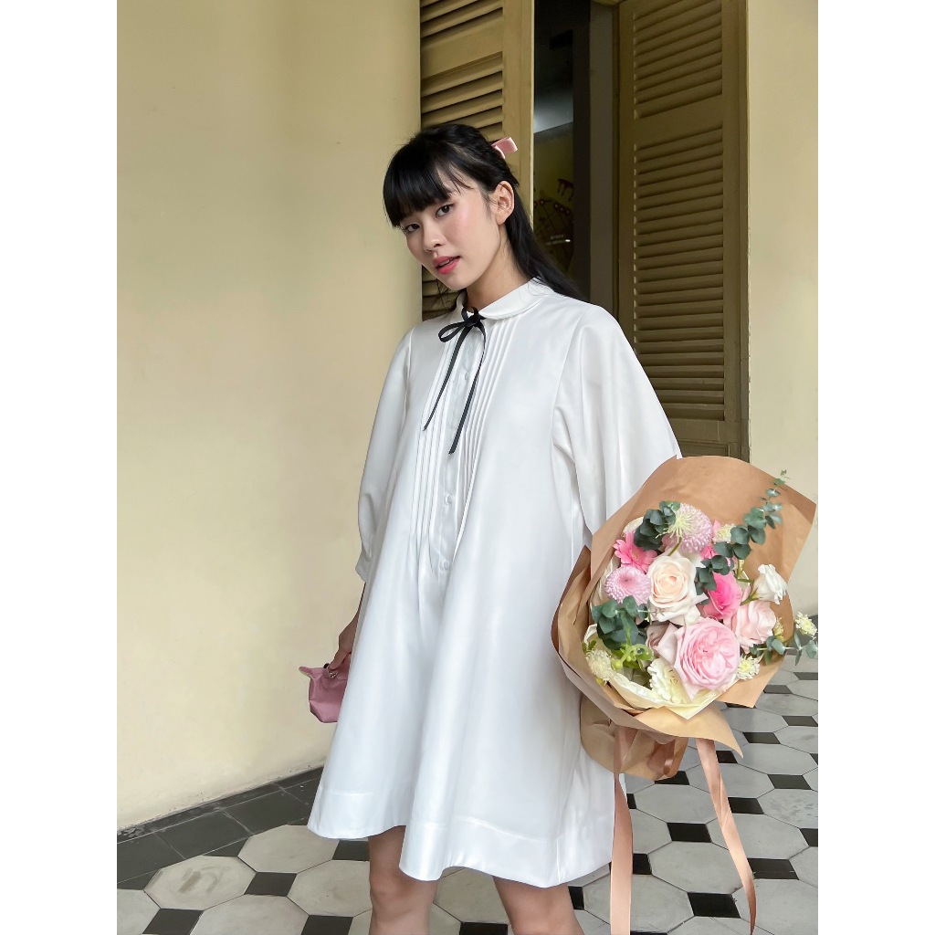 Đầm sơ mi dáng xoè tay dài KEIKO DRESS