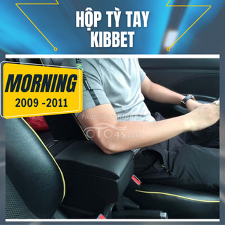 Hộp tỳ tay MORNING 2009 - 2011 Kibbet Bệ tì tay liền khối loại 1490 không khoan vít - hàng theo xe - Tự lắp đặt