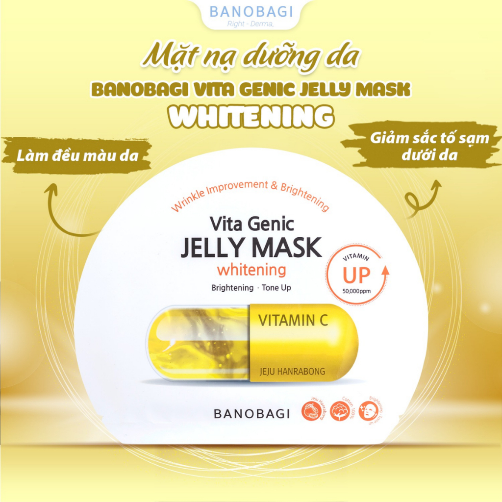 Mặt Nạ Dưỡng Da BANOBAGI 30ml Vita Genic Jelly Mask Bổ Sung Vitamin Phục Hồi Tái Tạo Trẻ Hoá Làn Da