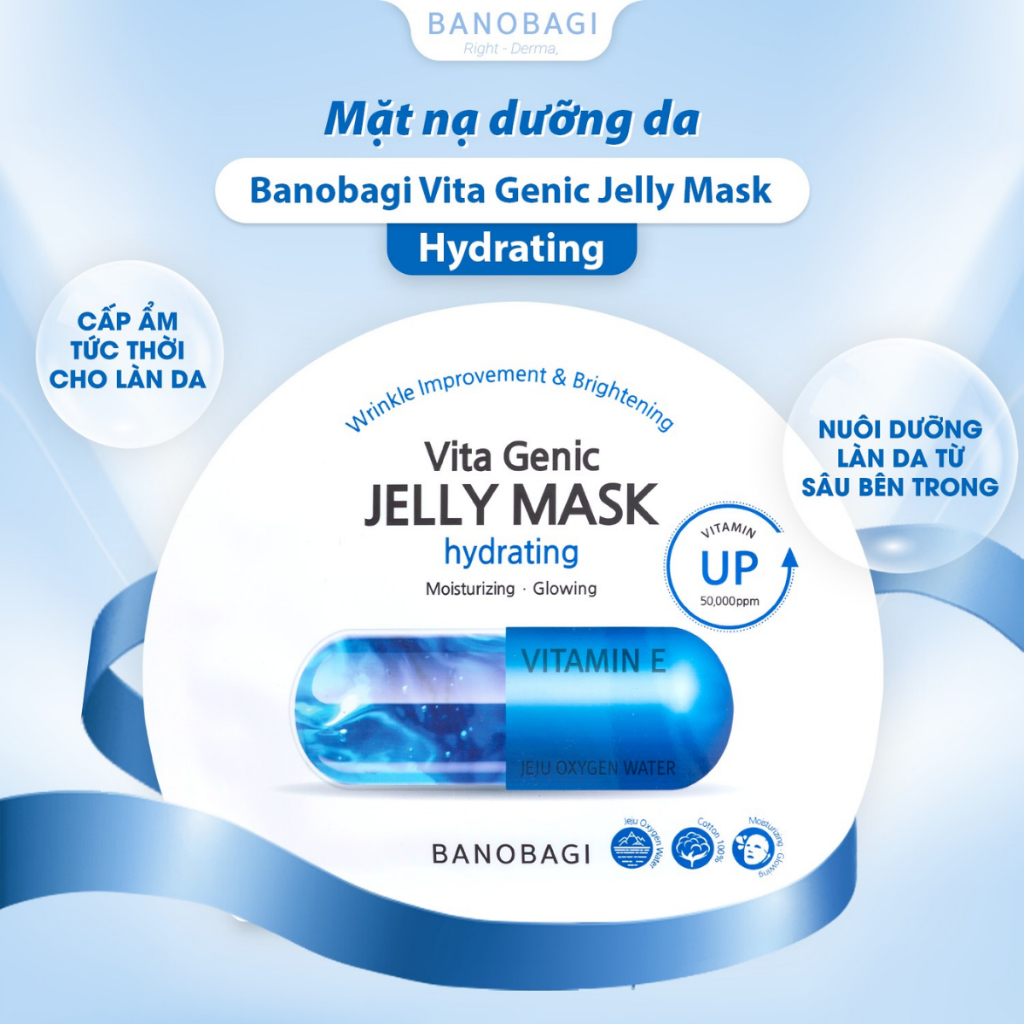 Mặt Nạ Dưỡng Da BANOBAGI 30ml Vita Genic Jelly Mask Bổ Sung Vitamin Phục Hồi Tái Tạo Trẻ Hoá Làn Da