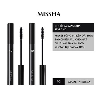 Chuốt mi mascara stype dầy, dài và cong mi 4d misha 7g