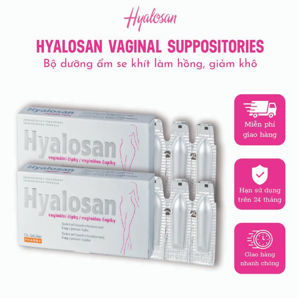 Hộp Hyalosan hộ trợ giảm khô, se khít