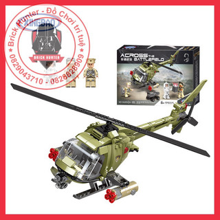 XB 06013 Army Helicopter mô hình lắp ráp máy bay trực thăng chở lính