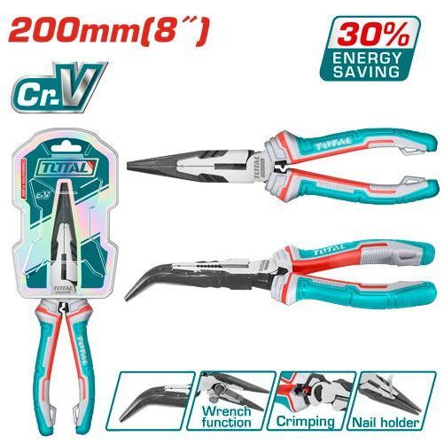 THT24816S Kềm mở phe mũi cong cao cấp 200mm TOTAL