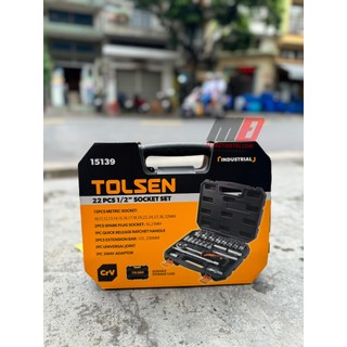 Bộ dụng cụ cần siết lực 1/2 đa năng 22 món tolsen 15139