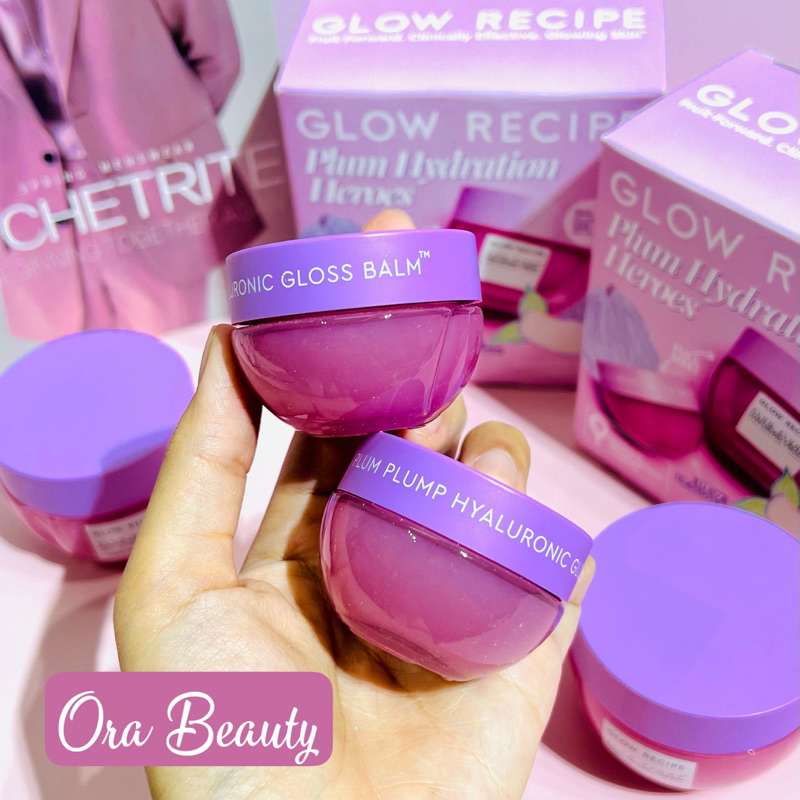 Sáp dưỡng môi Glow Recipe Plum Plump Hyaluronic Acid Lip Gloss Balm