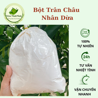 Bột làm Trân Châu nhân dừa trộn sẵn, bột thơm dễ làm đóng túi 500g-1kg