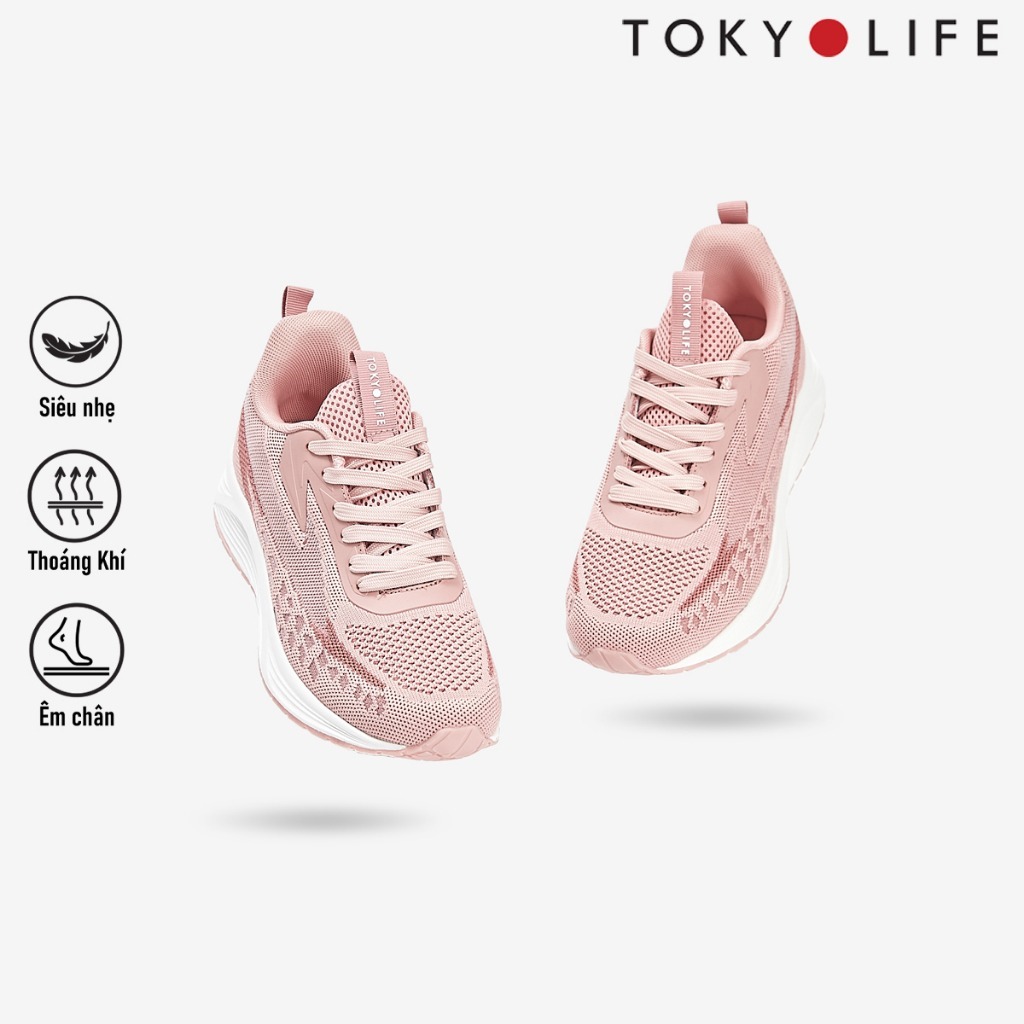 Giày thể thao nữ siêu nhẹ êm chân năng động chất liệu vải dệt cao cấp thoáng khí TOKYOLIFE  C9SHO350M