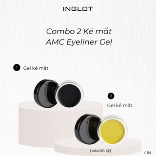 Bộ đôi Gel kẻ mắt nước AMC Eyeliner bền màu lâu trôi (5.5g) INGLOT