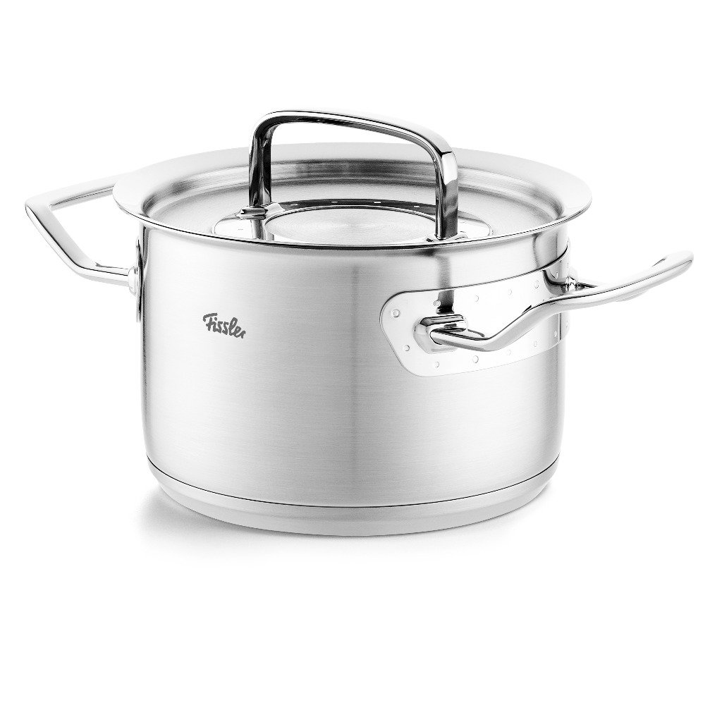 Bộ nồi 3 món Fissler Original Pro nắp inox và Chảo inox Fissler Original Pro size 24cm-Hàng chính hãng bảo hành 24 tháng