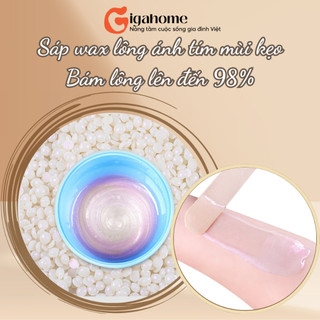 Túi 100gr sáp wax lông nhũ ánh tím hương kẹo, siêu bám lông tới 98% gigahomevn 1010