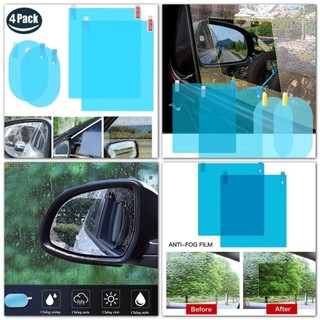 4 Miếng Dán Gương Kính Chống Nước Fim Nano,Tăng Độ Sáng Cho Gương Giải Pháp Hoàn Hảo Lái Xe Mùa Mưa