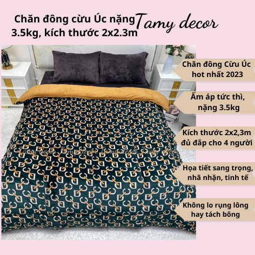 Chăn đông Yuki, chăn đông Coco, chăn lông cừu Tamy Decor nặng 3.5-4kg size 2*2.3m chất lông mềm mại giữ ấm nhanh và lâu
