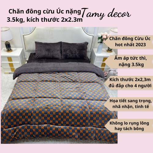 Chăn đông Yuki, chăn đông Coco, chăn lông cừu Tamy Decor nặng 3.5-4kg size 2*2.3m chất lông mềm mại giữ ấm nhanh và lâu