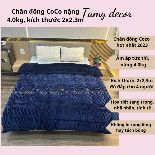 Chăn đông Yuki, chăn đông Coco, chăn lông cừu Tamy Decor nặng 3.5-4kg size 2*2.3m chất lông mềm mại giữ ấm nhanh và lâu