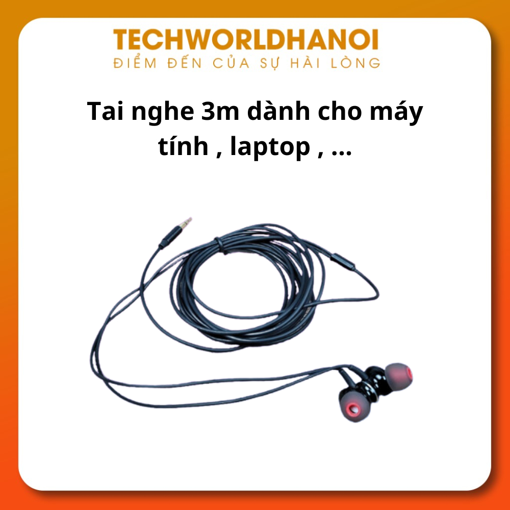 Tai nghe dài 3 mét ( Máy tính , laptop )