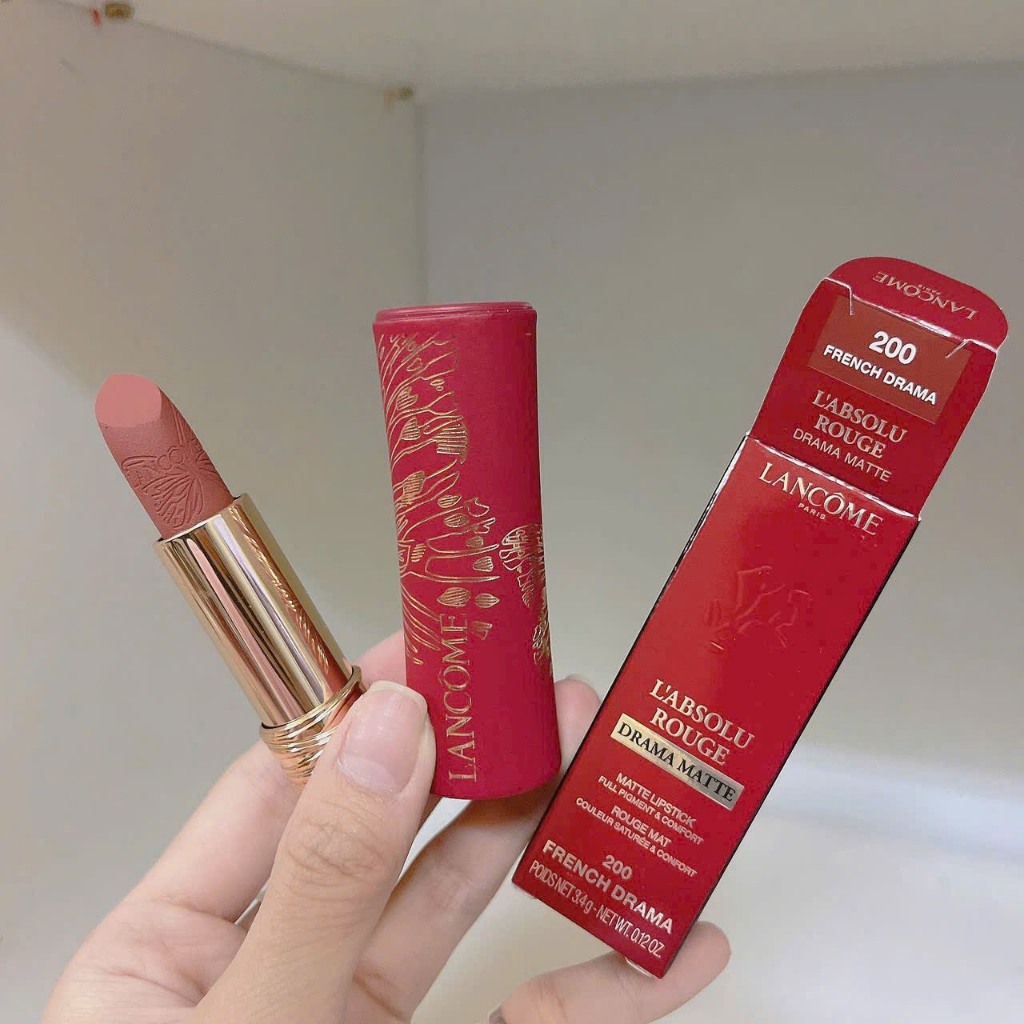 Son kem lì L’Absolu Rouge Drama Ink Full size 6ml, Son Lì Cao Cấp Chính Hãng