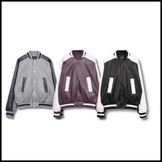 Áo Khoác Bomber Varsity Jacket Steve Basic Leather