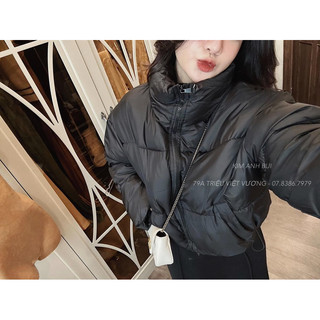 Áo phao dáng crotop siêu ấm