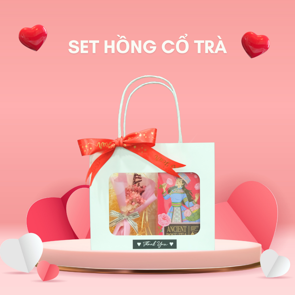 Set Túi Quà Tặng 20/11 Hoa Trà Cà Phê Mohodo Dành Tặng Thầy Cô - Nhận làm set theo yêu cầu (có sỉ)