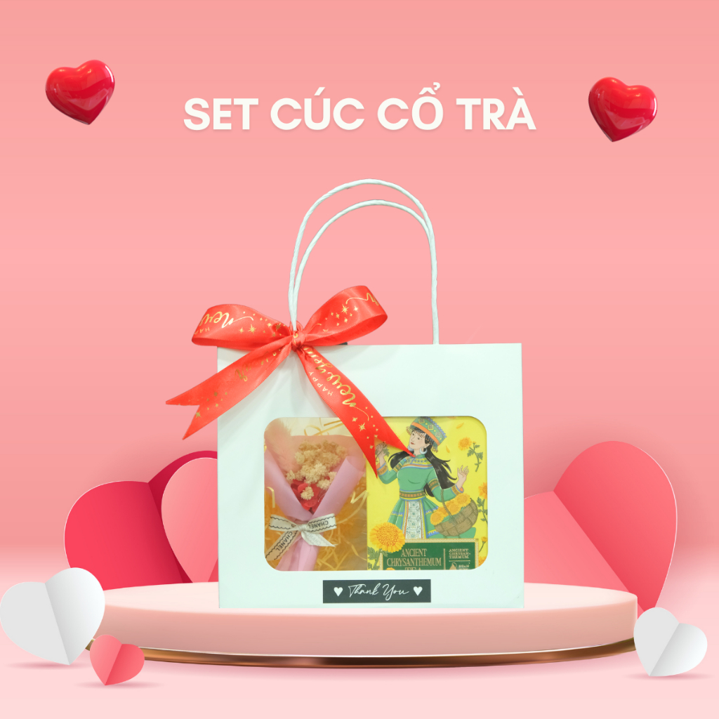 Set Túi Quà Tặng 20/11 Hoa Trà Cà Phê Mohodo Dành Tặng Thầy Cô - Nhận làm set theo yêu cầu (có sỉ)