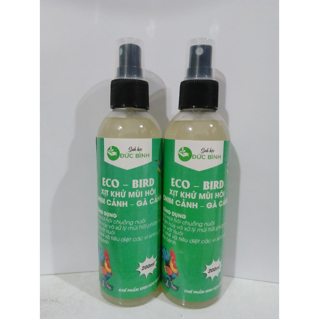 Men vi sinh xịt khử mùi hôi phân chim cảnh, gà cảnh - CHẾ PHẨM EMZEO