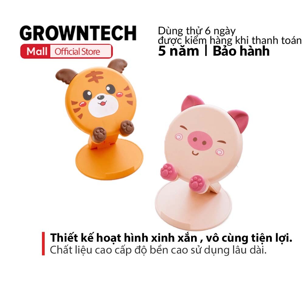 Giá Đỡ Điện Thoại hình thú xem phim GrownTech có thể gấp gọn Nhỏ Gọn, Tiện Lợi