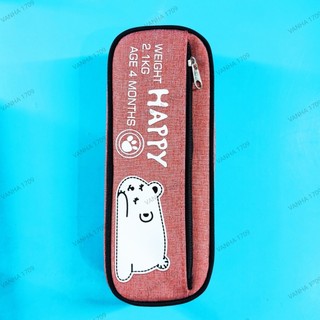 JS9763 - Túi bút vải Happy Bear.