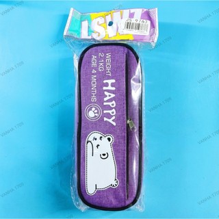 JS9763 - Túi bút vải Happy Bear.