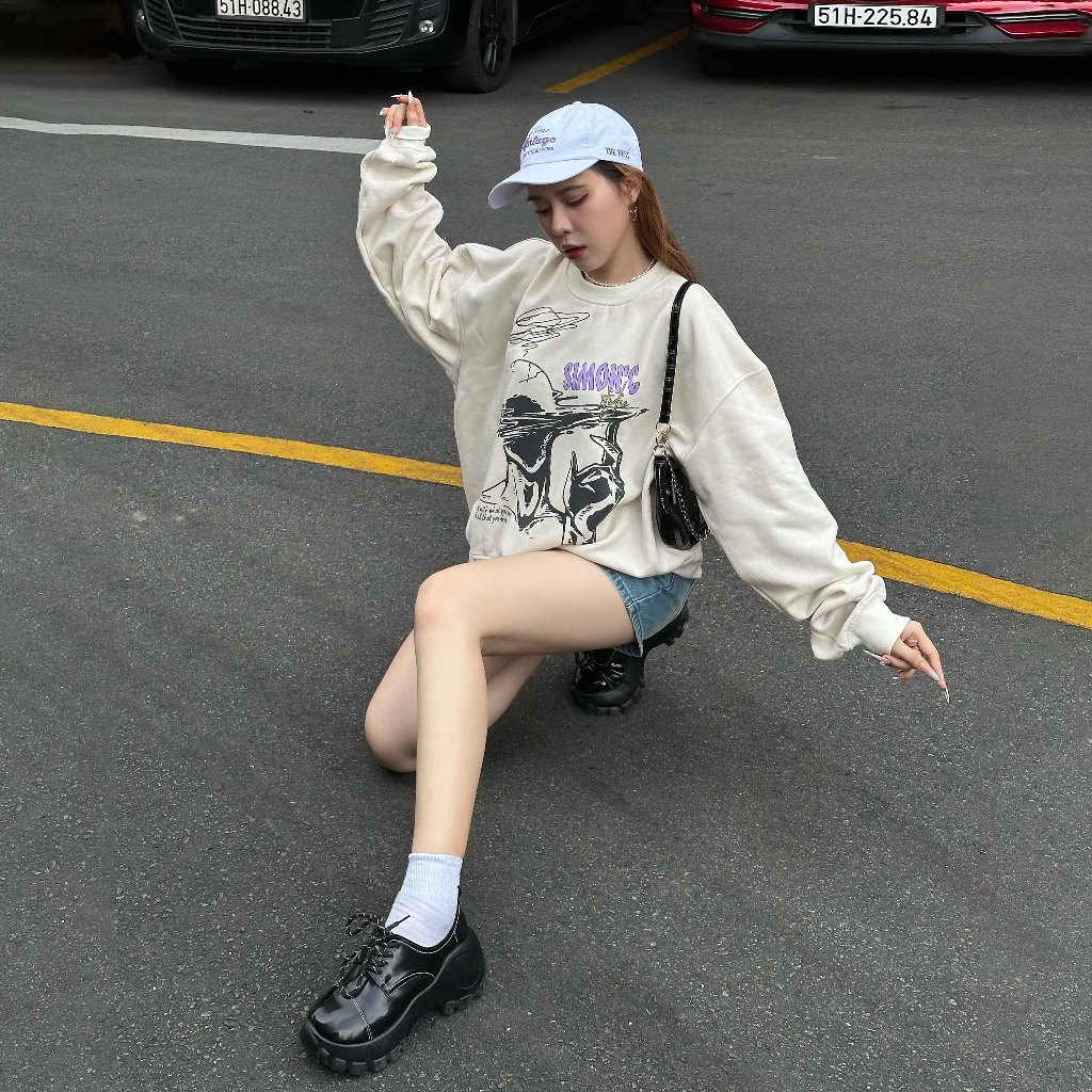 Áo Sweater SIMON’C Dream - Kem Nỉ Cotton Nam Nữ Unisex Boxy Local Brand