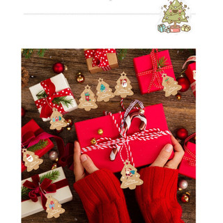 (Set 10 cái) Thiệp trang trí cây thông noel, thiệp giáng sinh lấp lánh kim tuyến, Thiệp chúc mừng giáng sinh