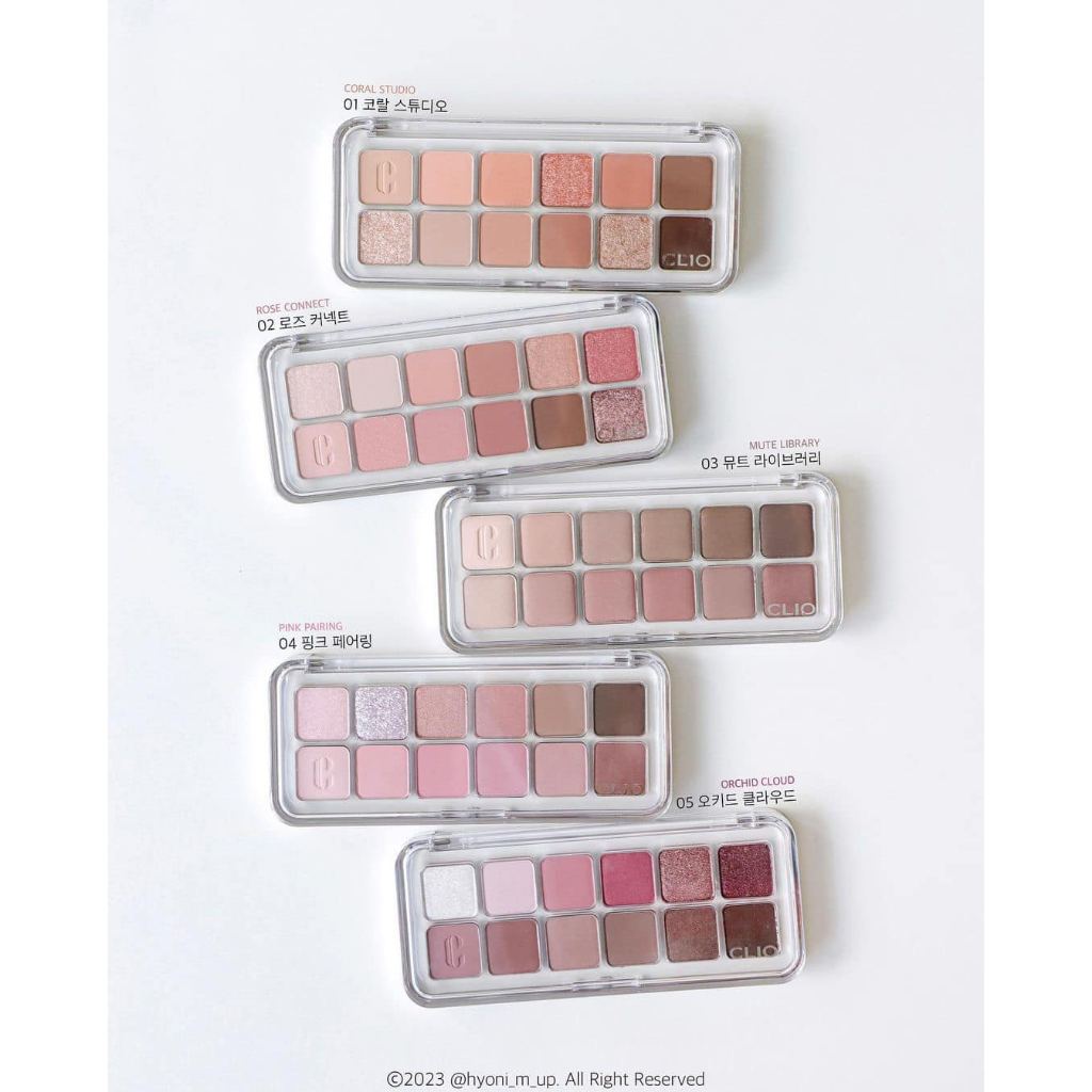 Bảng phấn mắt 12 ô Clio PRO EYE PALETTE AIR