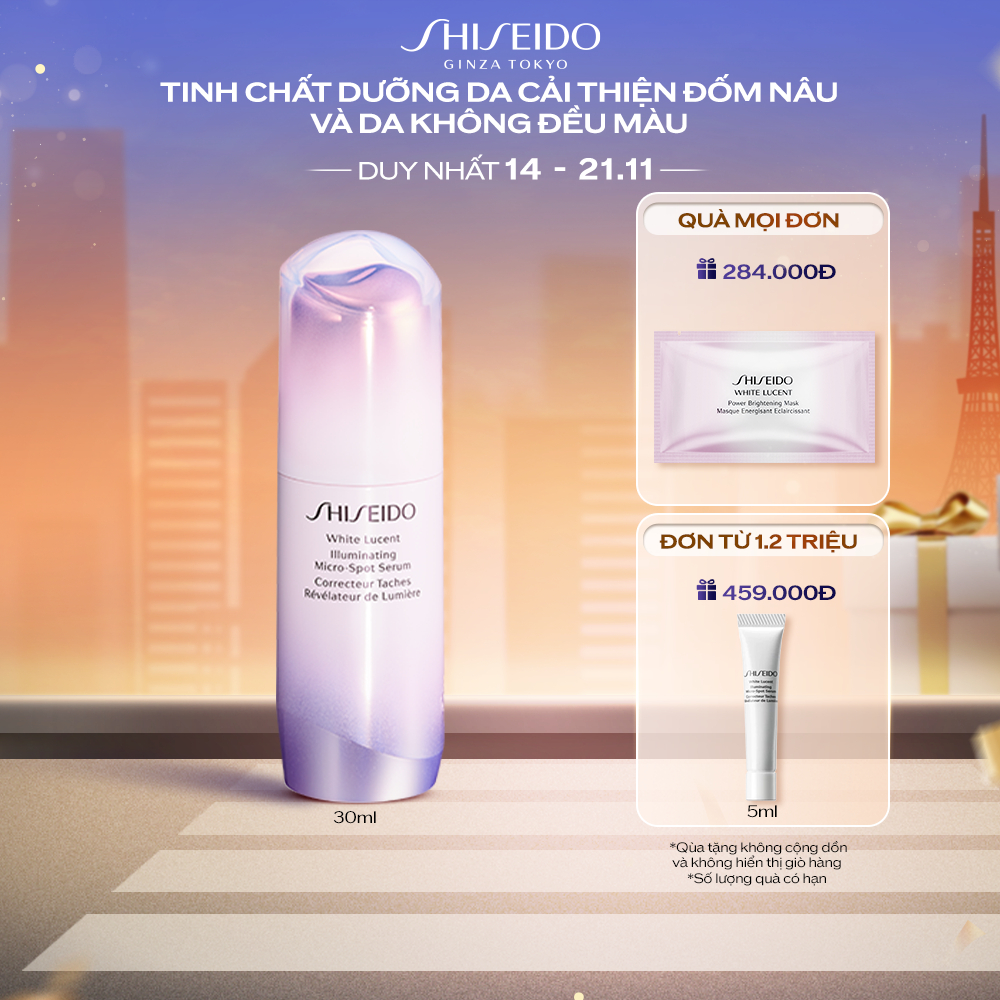 (FS) Tinh chất dưỡng da Shiseido White Lucent Illuminating Micro-Spot Serum 30ml