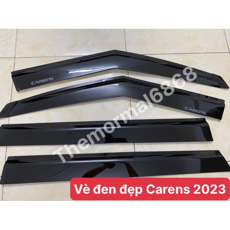 Vè mưa dày đen đẹp Kia Carens 2023 nhựa ABS cao cấp