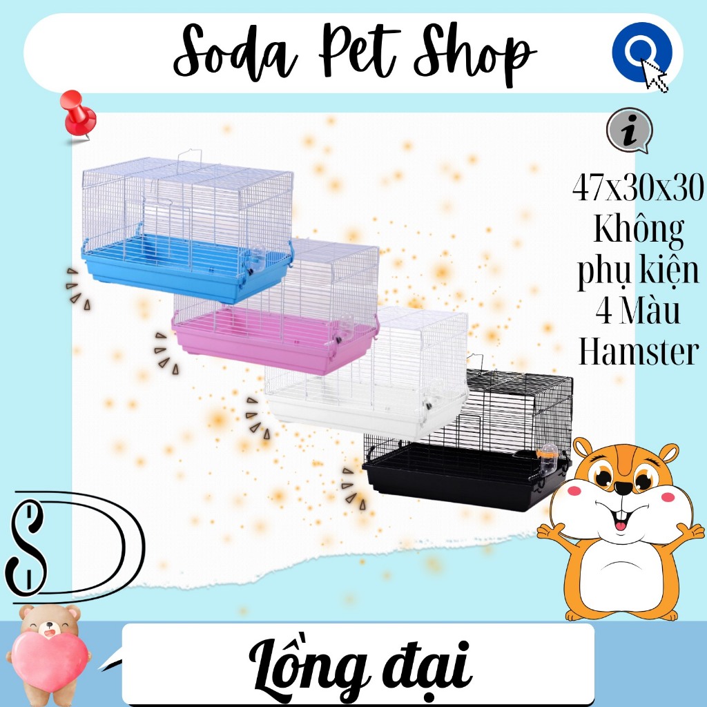 Lồng Đại Không Phụ Kiện Cho Hamster