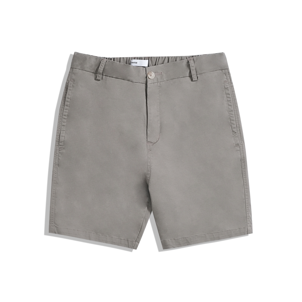 Quần lửng CASUAL Short nam Hafos chất vải Kaki; lưng thun co giãn, đứng form Menswear