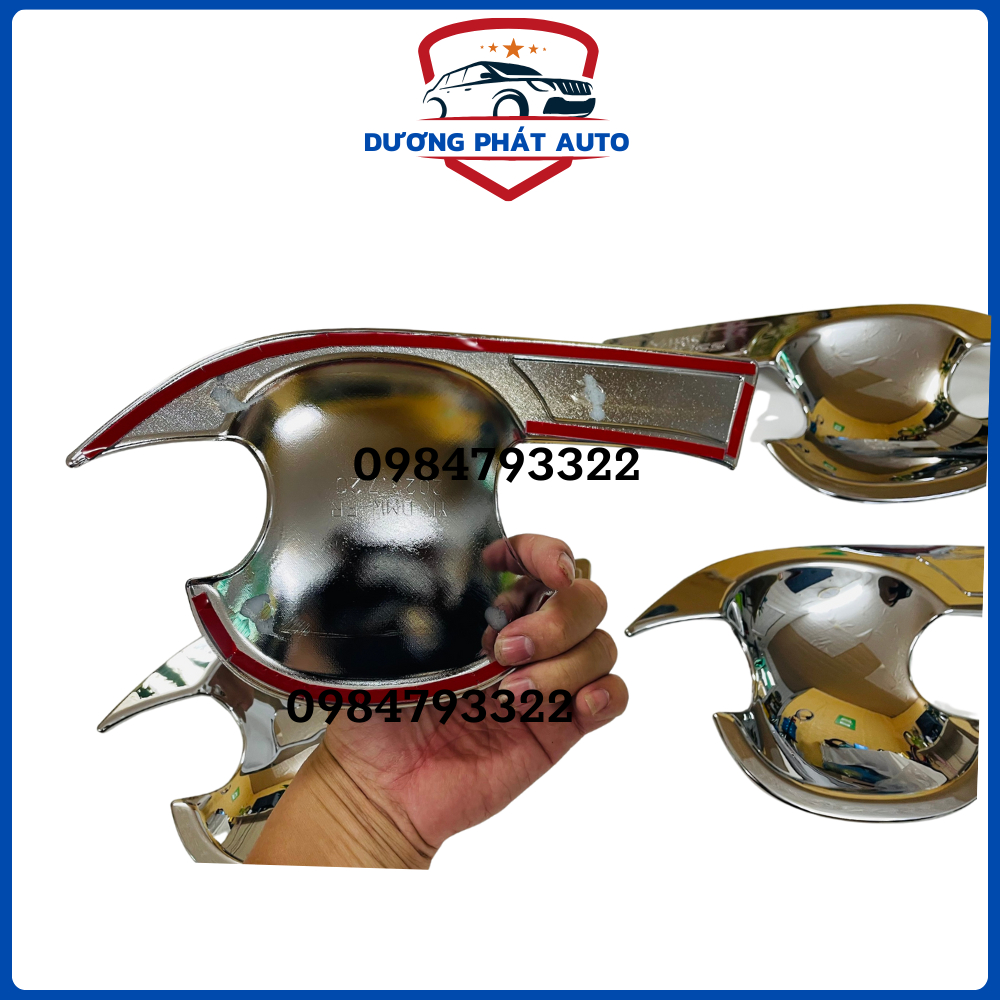 Ốp tay nắm, hõm cửa xe Toyota Yaris Cross 2023- 2024 chất liệu nhựa MẠ CROM cao cấp