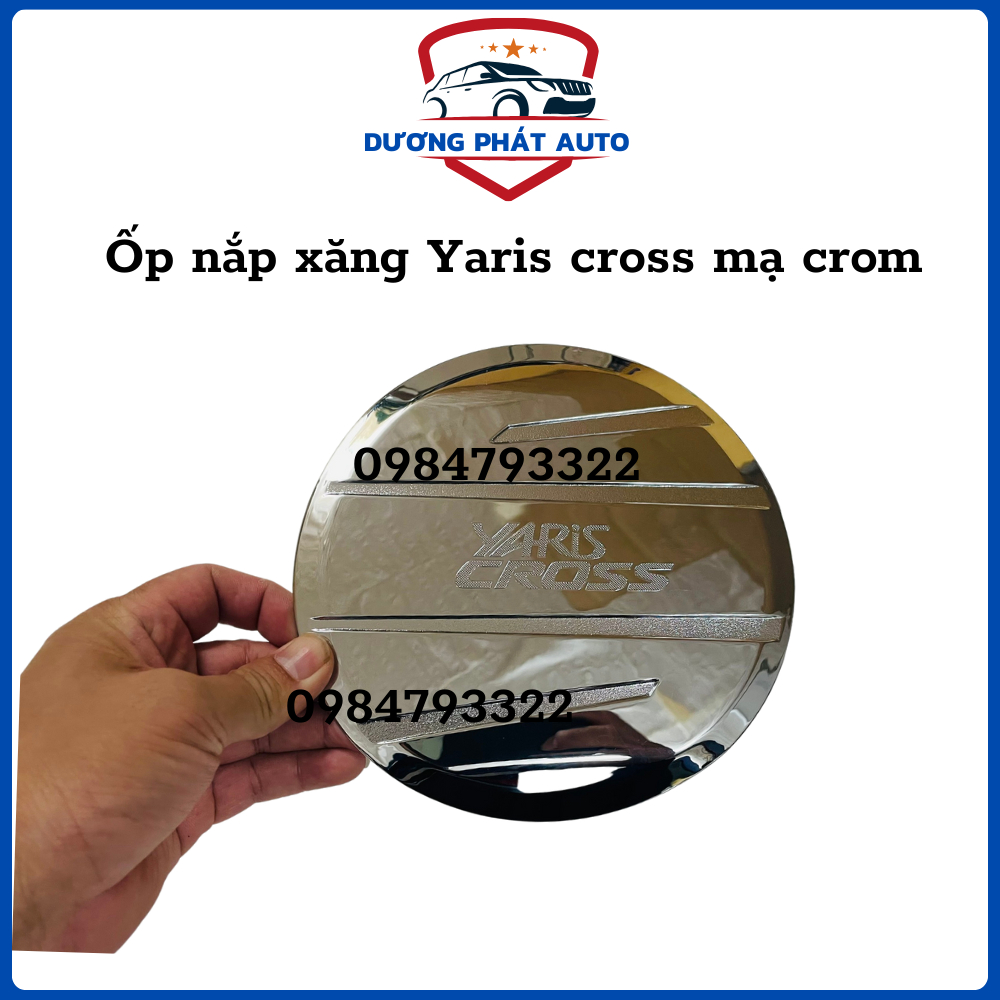 Ốp Nắp Bình Xăng Xe Toyota Yaris Cross 2023-2023 mạ crom cao cấp