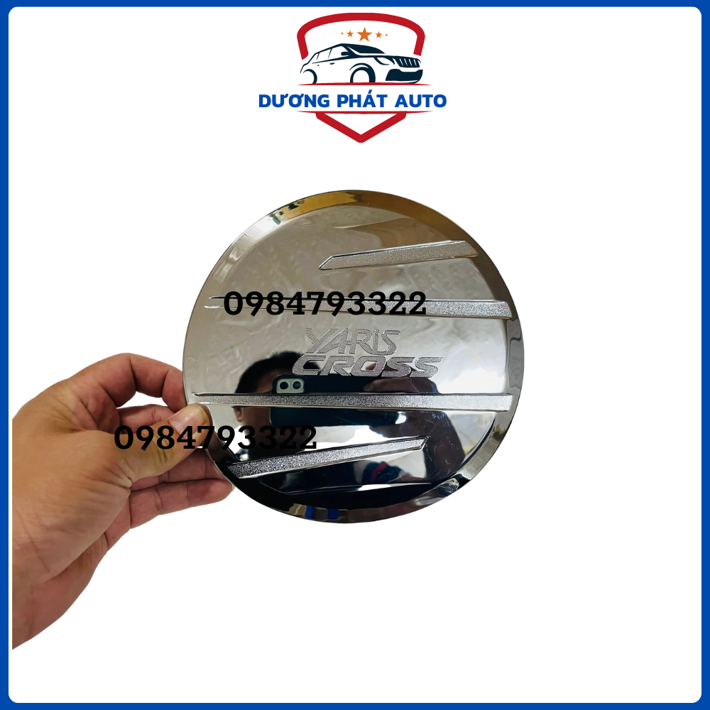 Ốp Nắp Bình Xăng Xe Toyota Yaris Cross 2023-2023 mạ crom cao cấp