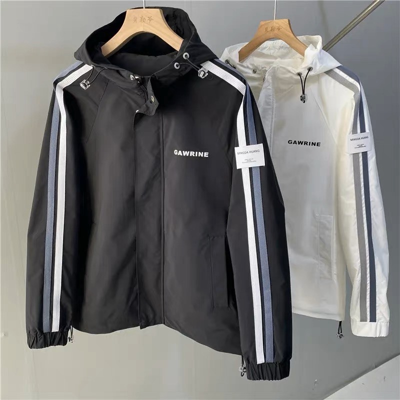 Áo Khoác Dù có nón Nam Nữ Phối màu Áo Khoác Dù Gió 2 Lớp Unisex Nam Nữ  KD51