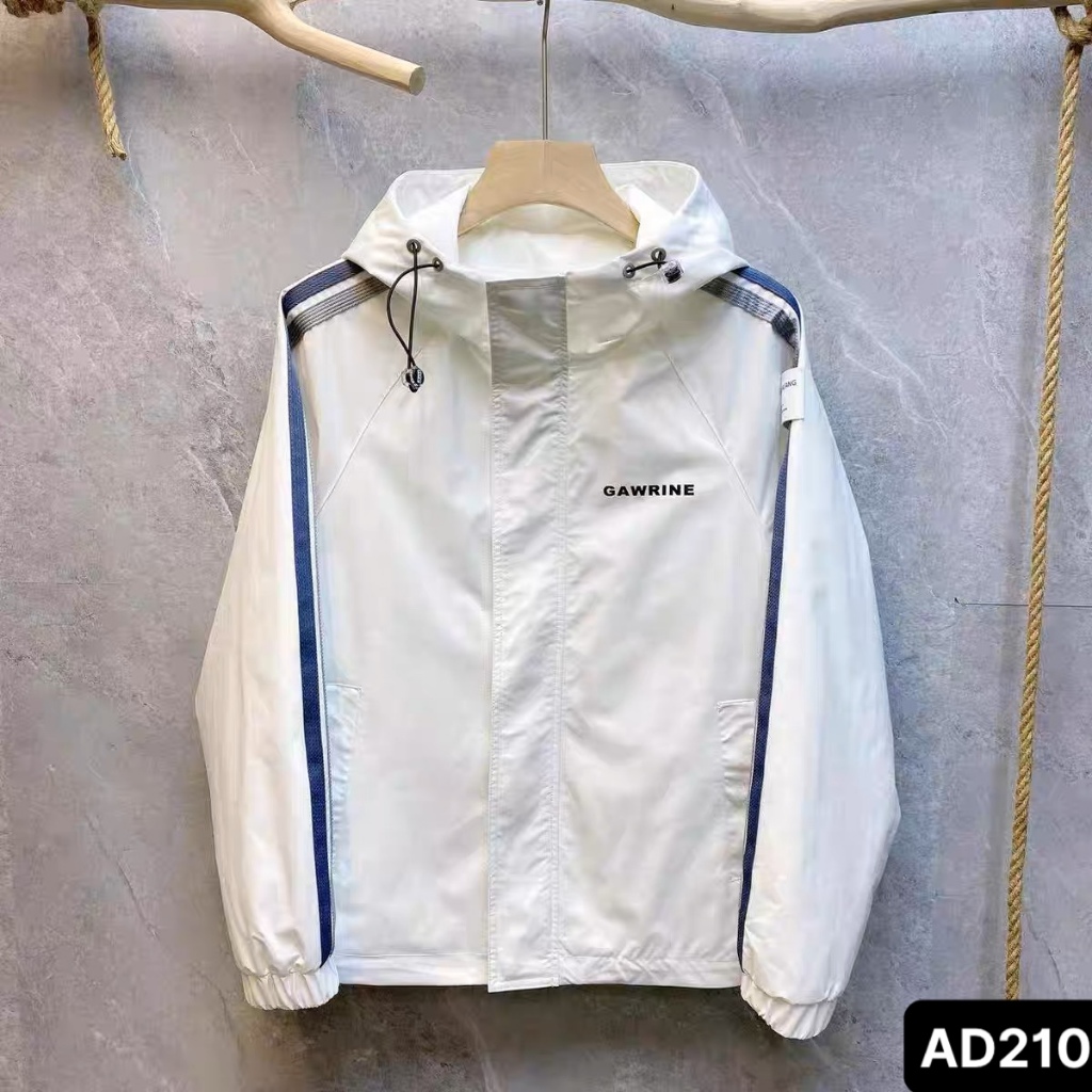 Áo Khoác Dù có nón Nam Nữ Phối màu Áo Khoác Dù Gió 2 Lớp Unisex Nam Nữ  KD51