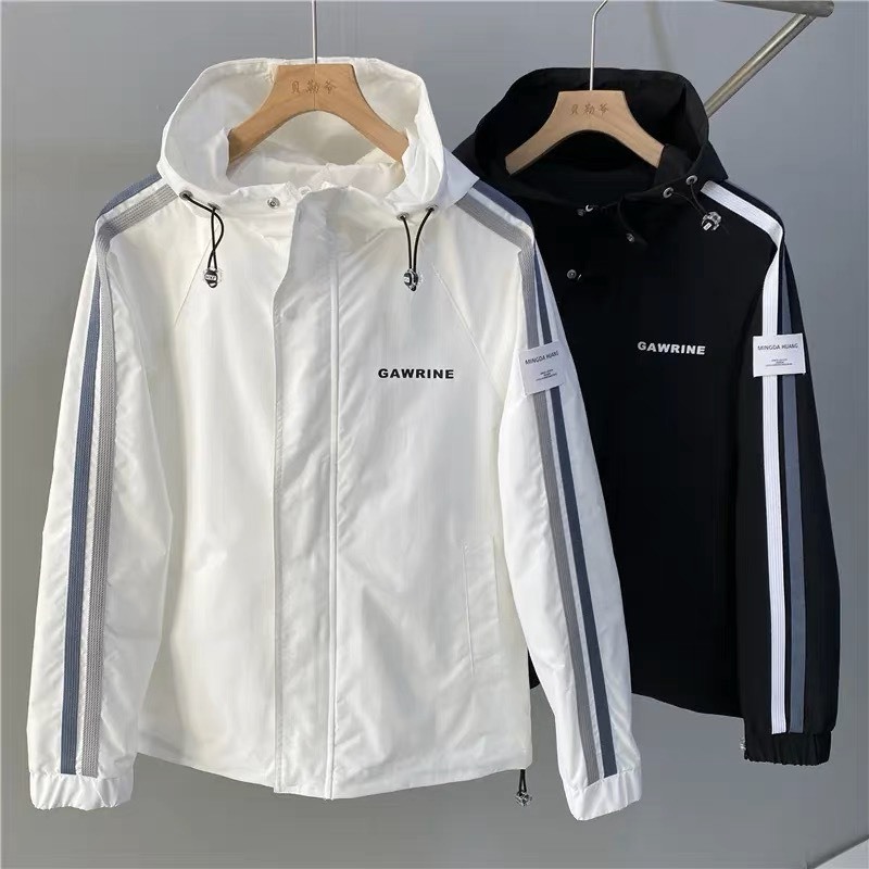 Áo Khoác Dù có nón Nam Nữ Phối màu Áo Khoác Dù Gió 2 Lớp Unisex Nam Nữ  KD51