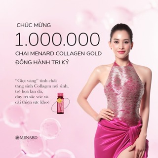 Nước uống đẹp da collagen Menard Collagen Gold 10 chai