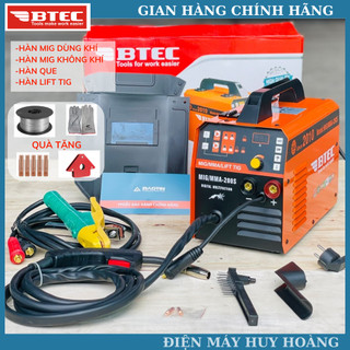 Máy hàn mig/mma 200 btec - máy hàn mig 3 chức năng không dùng khí sử dụng cuộn hàn 1kg và 5kg