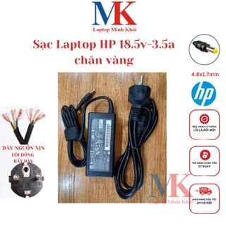 Bán sỉ/buôn sạc laptop hp 18.5v-3.5a đầu vàng laptopminhkhoi