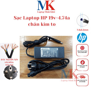 Sạc laptop hp 19v-4.74a chân kim 7.4x5.0mm laptopminhkhoi