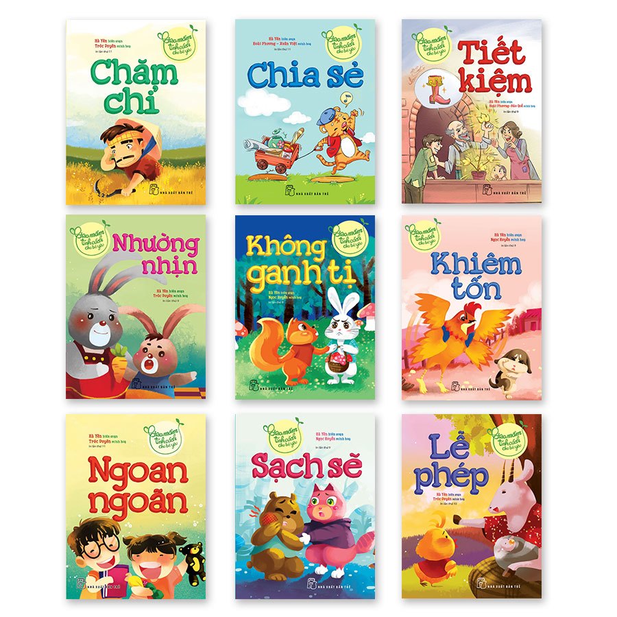 Sách - Combo 9 Cuốn Gieo Mầm Tính Cách Cho Bé Yêu