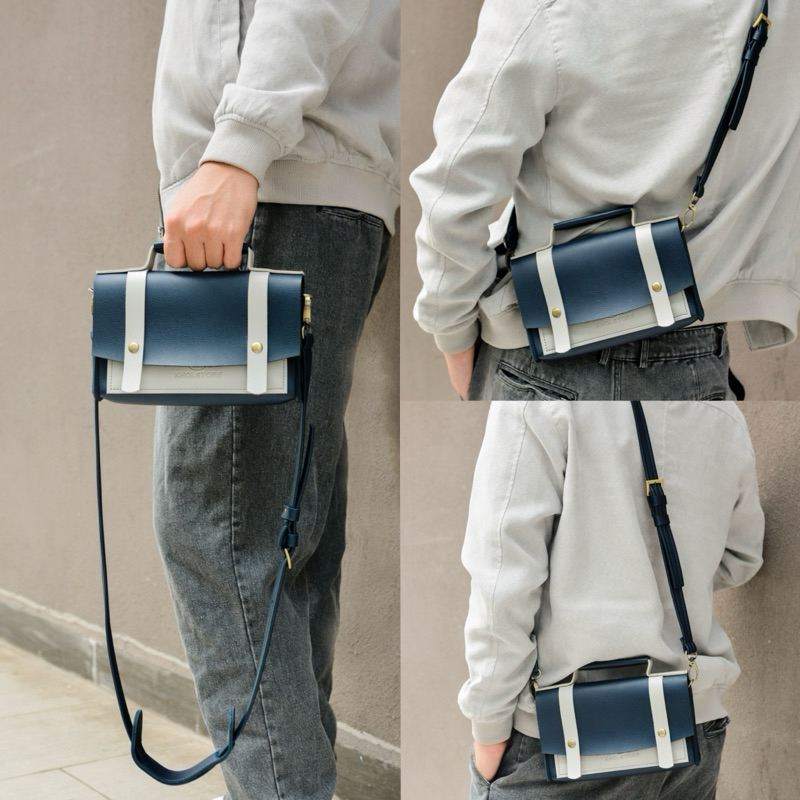 KHÔI STORE Túi điện thoại đeo chéo unisex Tabi size 22cm có quai cầm tay dùng làm clutch