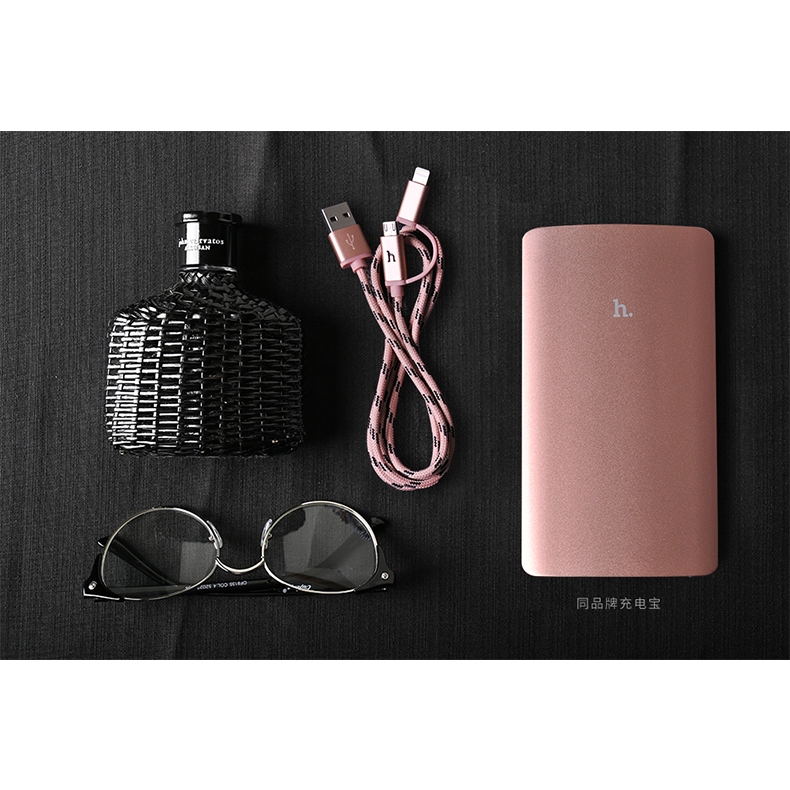 Cáp Sạc Nhanh 2in1 Đa Năng Li Ning & Micro USB UPL20 Chống Gãy Dây Dù Có LED Báo Sạc